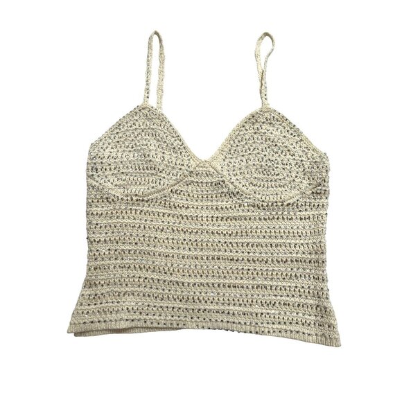 Meshki Arwen Embellished Knit Top in Buttercream - Picture 1 of 5